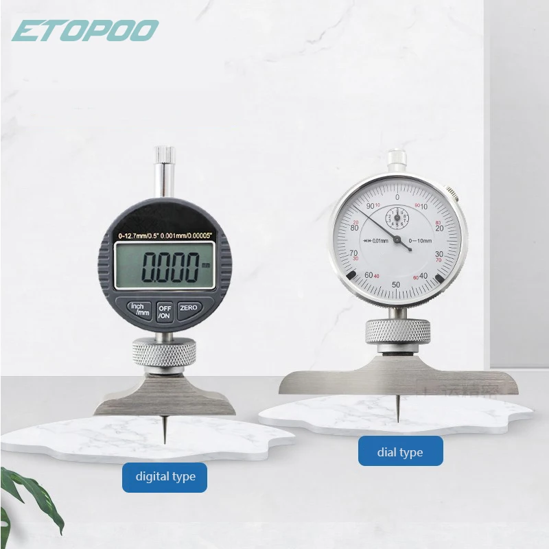 Imagem -02 - Gauge Stand For Depth Gauge Harden Alloy Measuring Head Dial Gauges Depth Indicator Measuring Instrument 12.7 mm 25.4 mm