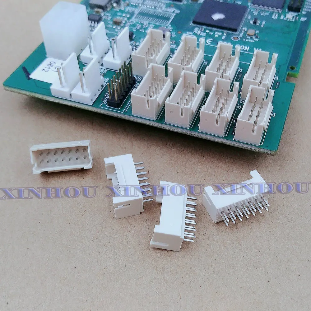 

25Pcs miner connector 2x7P male socket straight pin double row buckle suitable for Asic miner Innosilicon T2T A9 T1 T2 A8