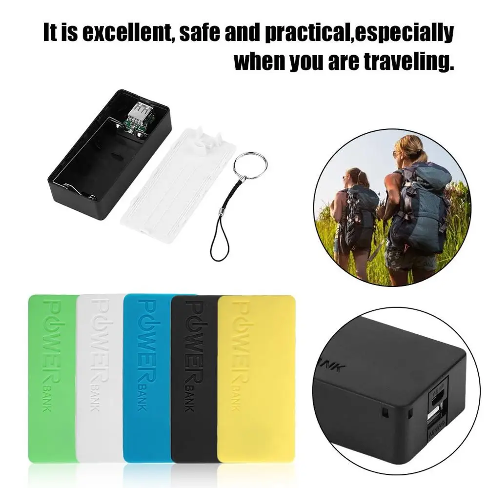 Candy Color Fashion 5600mAh USB Power Bank Cases Portable External Battery Storage Charging Box Case For Mobile Phones