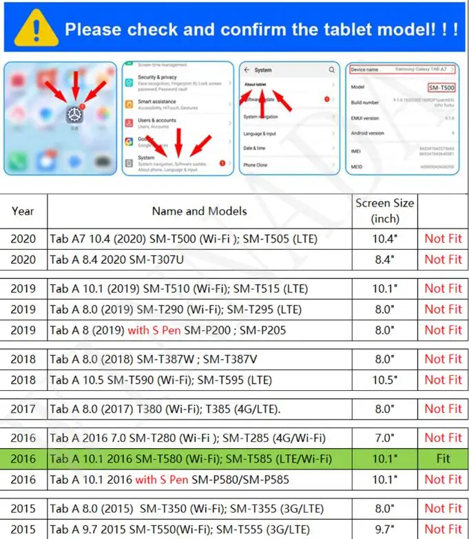 Magnetic Slim Case For Samsung Galaxy Tab A6 10.1'' T580 T585 T580N SM-T585 tablet Bluetooth Backlight Touch Pad Keyboard cover