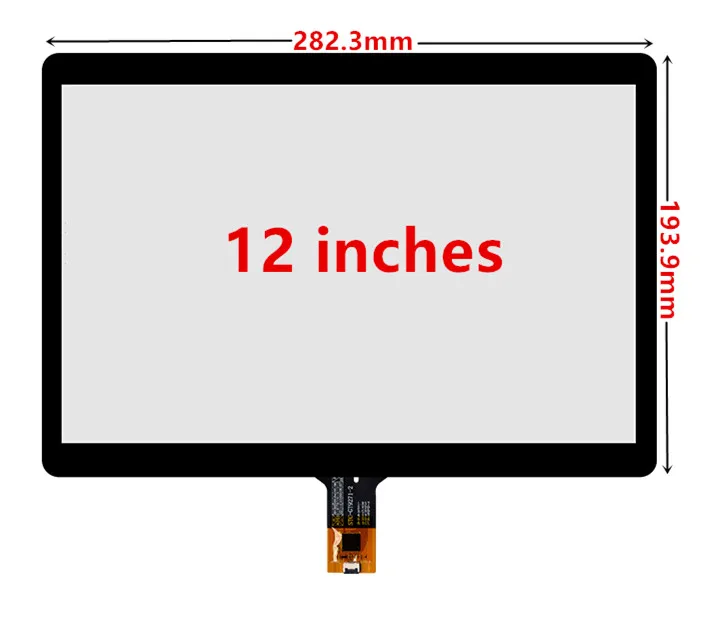 Imagem -02 - Polegada 282 mm 193 mm Indústria Capacitivo Toque Digitador da Tela do Painel de Vidro Usb Placa Motorista 12