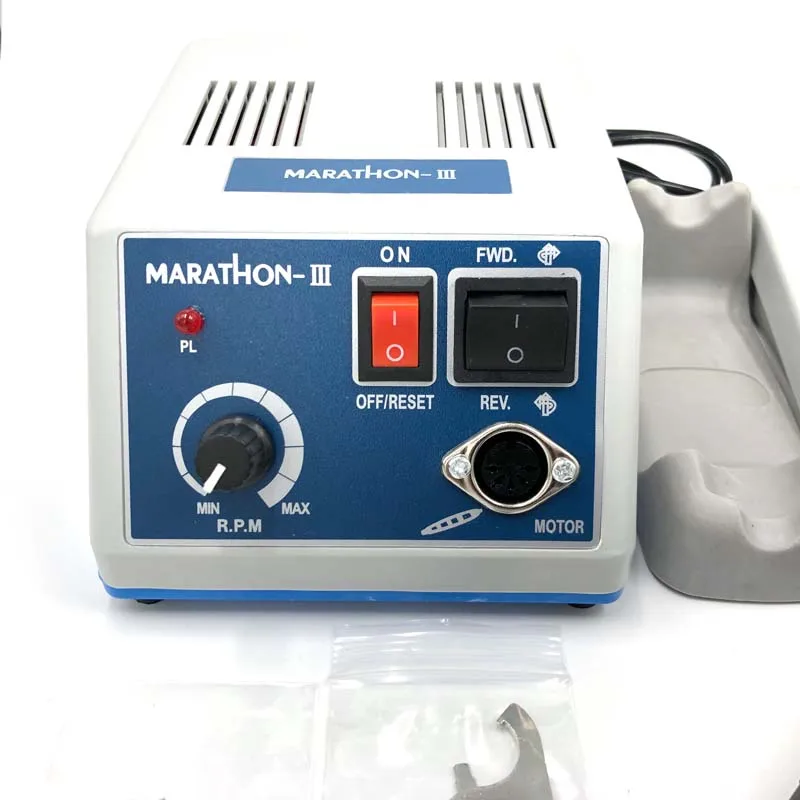 Laboratorium dentystyczne elektryczny mikrosilnik SMT maraton maszyna N3 + 35K RPM rękojeść 110V 220v