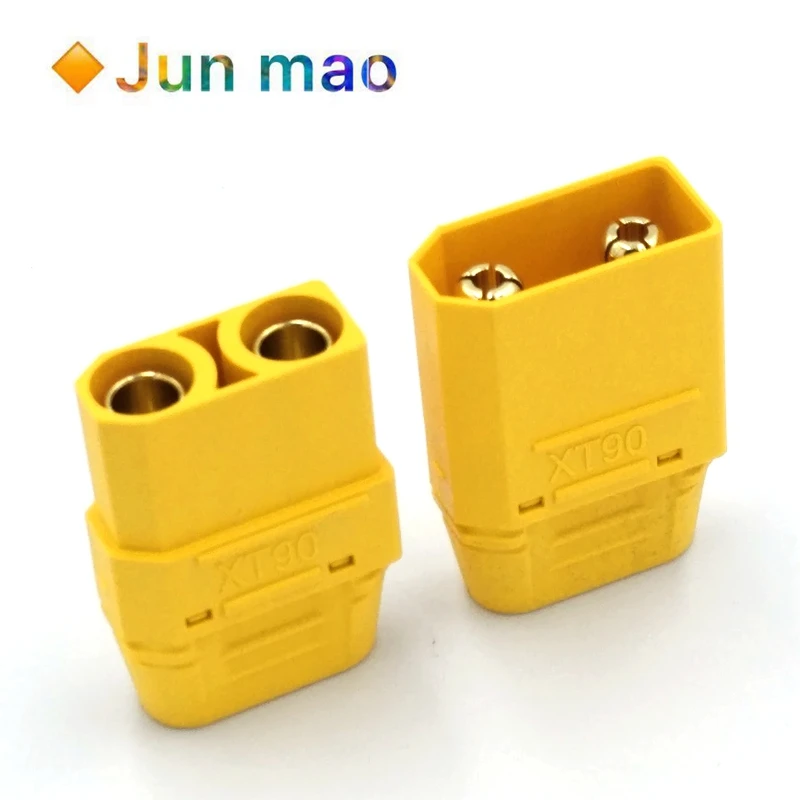 1 Pair XT90H (XT90 with Sheath Housing) 4.5mm Banana Connector Gold Plated for Lipo Battery ESC PDB