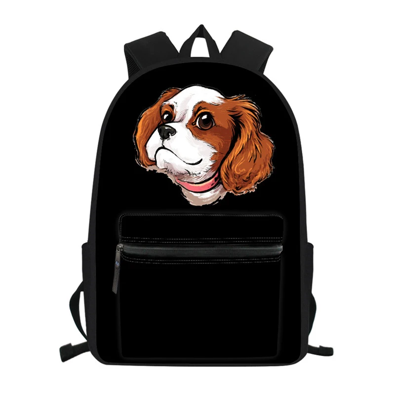 School Backpacks for Teen Girls Cavalier King Charles Spaniel Dog Bag Multi-Function Laptop Middle School Bags