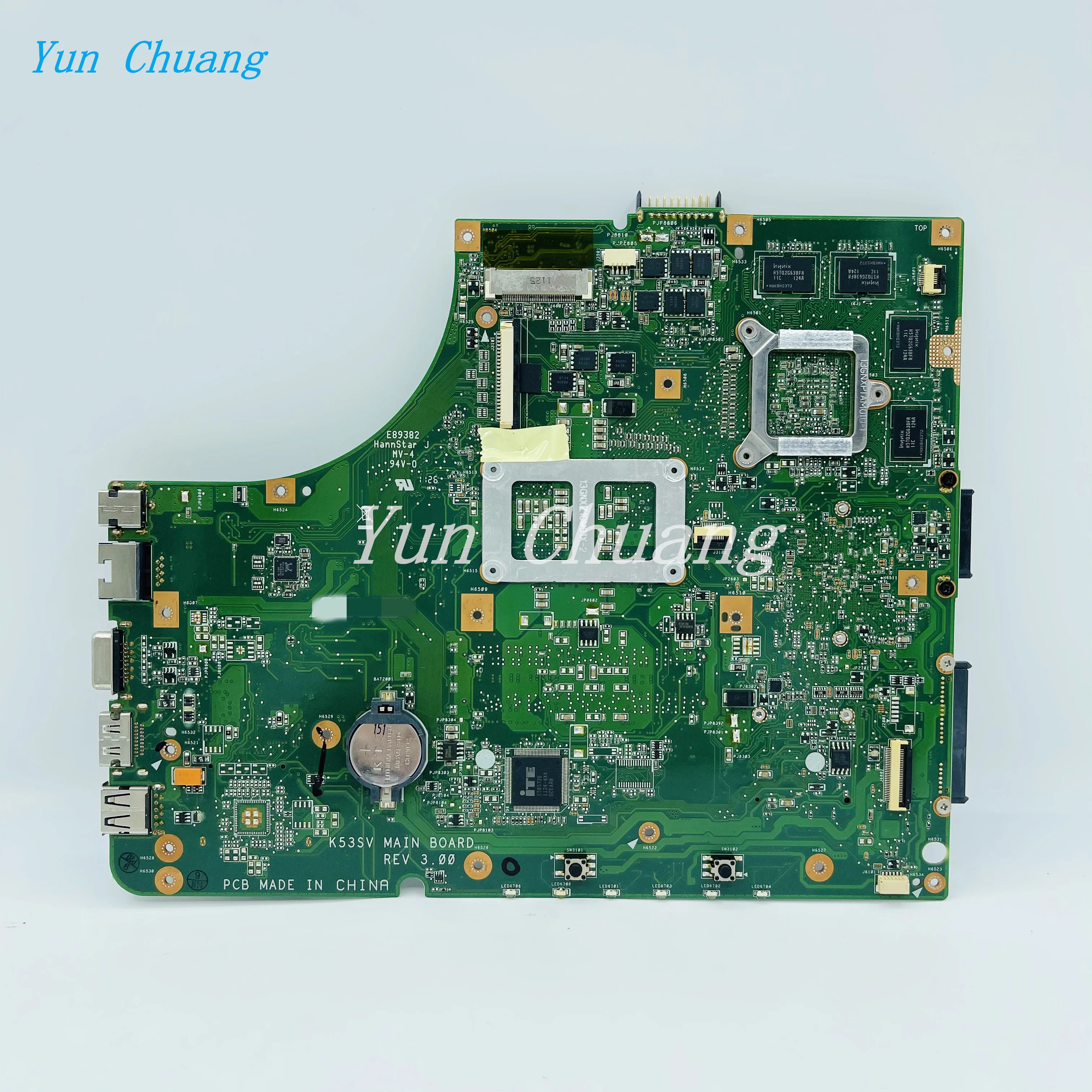 Imagem -03 - Laptop Motherboard para Asus K53sm K53sv K53sc K53sj K53s A53s Mainboard Original K53sv Rev2.1 2.3 2.4 3.0 Gt540m 2g Memória Gpu