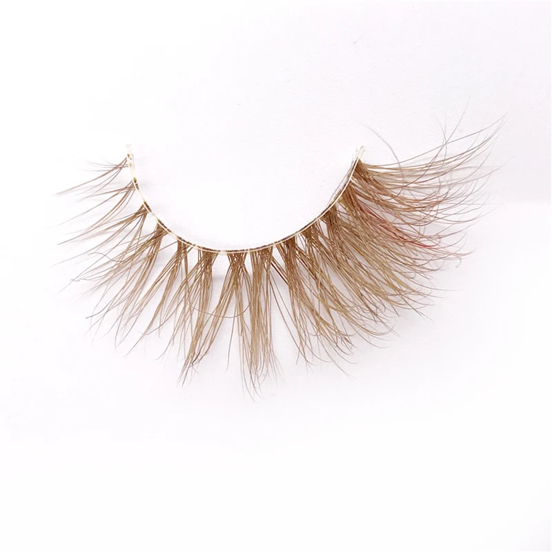 9 models brown 3D mink lashes extension tool wholesale makeup Colored individual fluffy dramatic volume natural false eyelashes