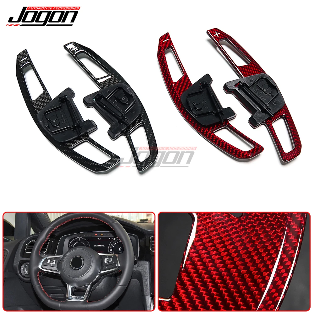 

Carbon Fiber Replace Paddles For VW Golf 7 MK7 MK7.5 Rline GTI GTE GTD R 2015+ Steering Wheel DSG Shift Paddle Shifter Extension