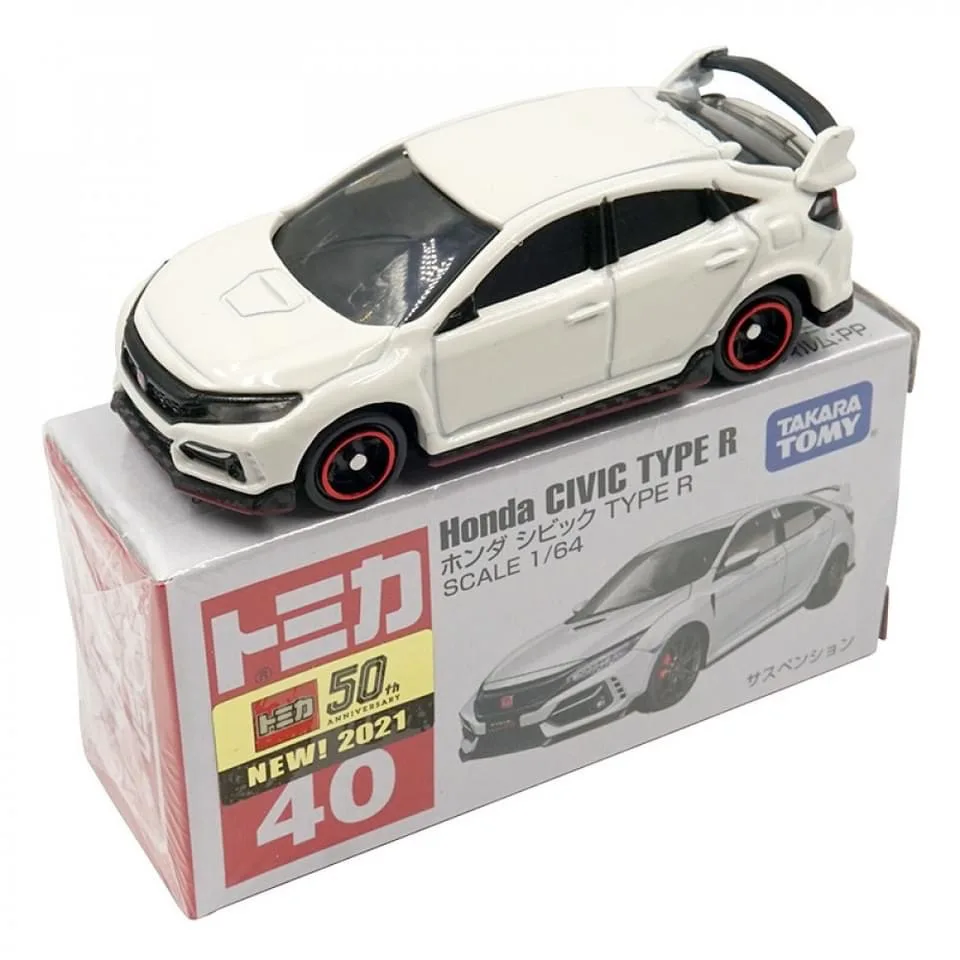 جديد 2021 TOMY TOMICA 1/64 هوندا سيفيك TYPE R #40 مجموعة معدنية يموت الصب محاكاة محدودة خمر موديل سيارة noe