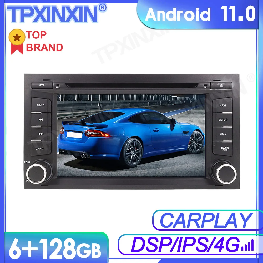 6+128GB Android11 For Seat leon Multimedia Player GPS Navi Audio Stereo Screen DVD Head Unit Tape Recorder