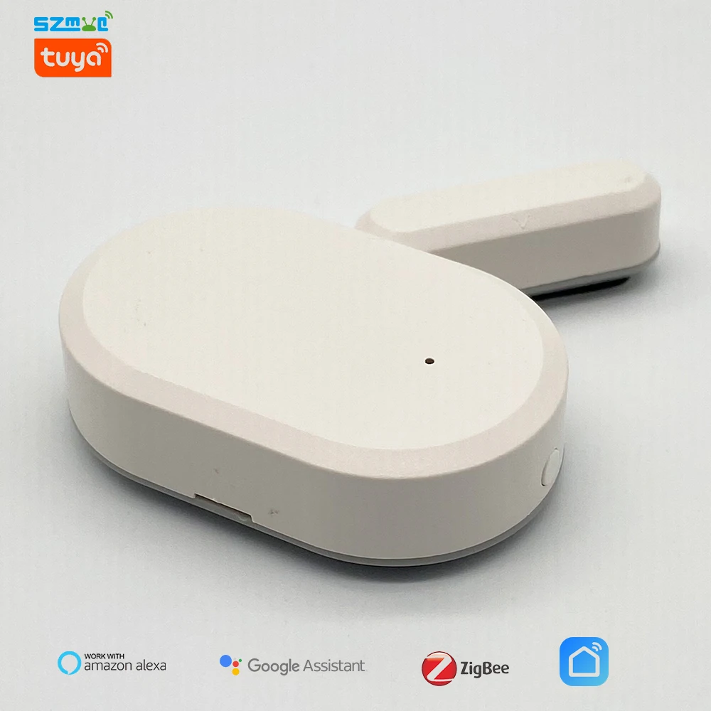 Zigbee Window Door Sensor Tuya Smart Home Security Alarm System SmartLife APP Alexa Google Assistant Magnet Presence Detector