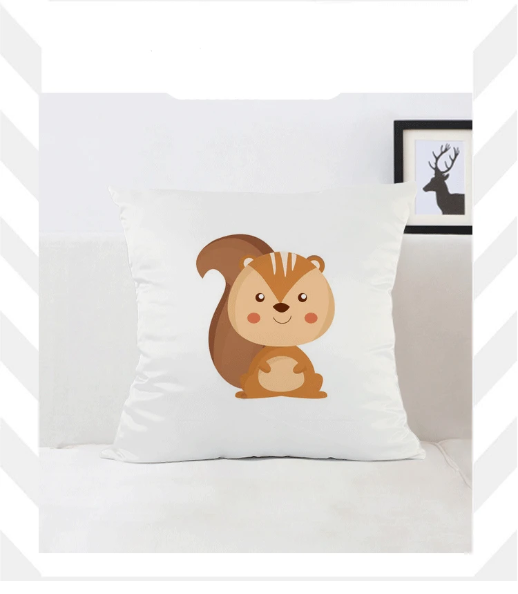 Sublimation Blank Cushion Cover Throw Pillow Case Home Decorative Pillowcase For Diy Photo Print Pillow Cushion Cover