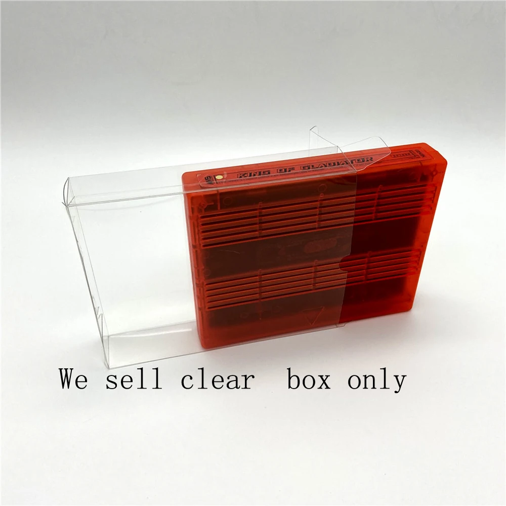 Clear transparent box For SNK MVS game cartridge card   Display  storage PET  Box