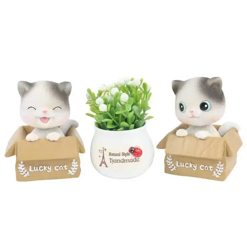 Innovative car home decorations car dashboard decoration cute cat shaking head car supplies cute interior cartoon ornaments