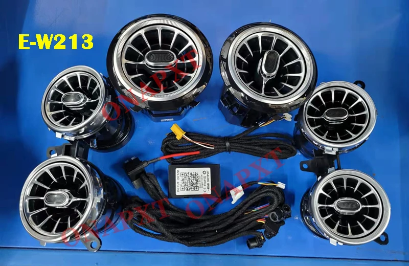 LED Für Benz A/C/E/S/V/CLA/GLA/GLC W176 W205 W213 W222 W447 W117 W156 X253 Bluetooth APP Düse Umgebungs Licht Air Vent Turbine – Detail 20