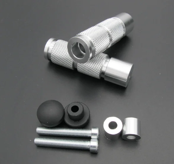2pcs 5 colors Universal CNC Aluminum Motorcycle Bike ATV Footrests Foot Pegs Pedals Motorcycle Modification Parts