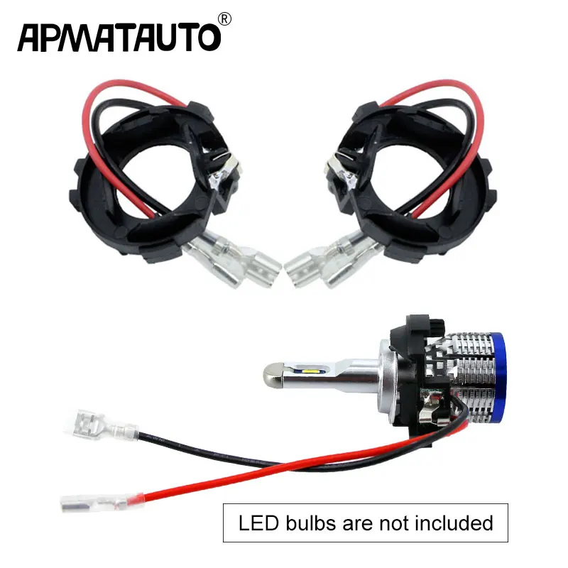 2szt H7 LED Klips do żarówki Adapter podstawy Uchwyt do reflektora samochodowego Gniazdo reflektora do VW Golf 7