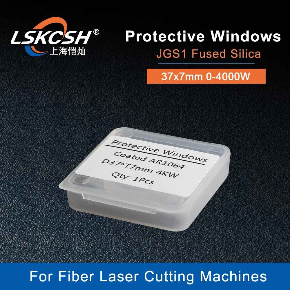 

LSKCSH 10pcs/lot Protective Windows Size: 37*7mm Quartz Fused Silica Fiber Laser P0595-58601 D37 d7 0-4000W Laser Cutting