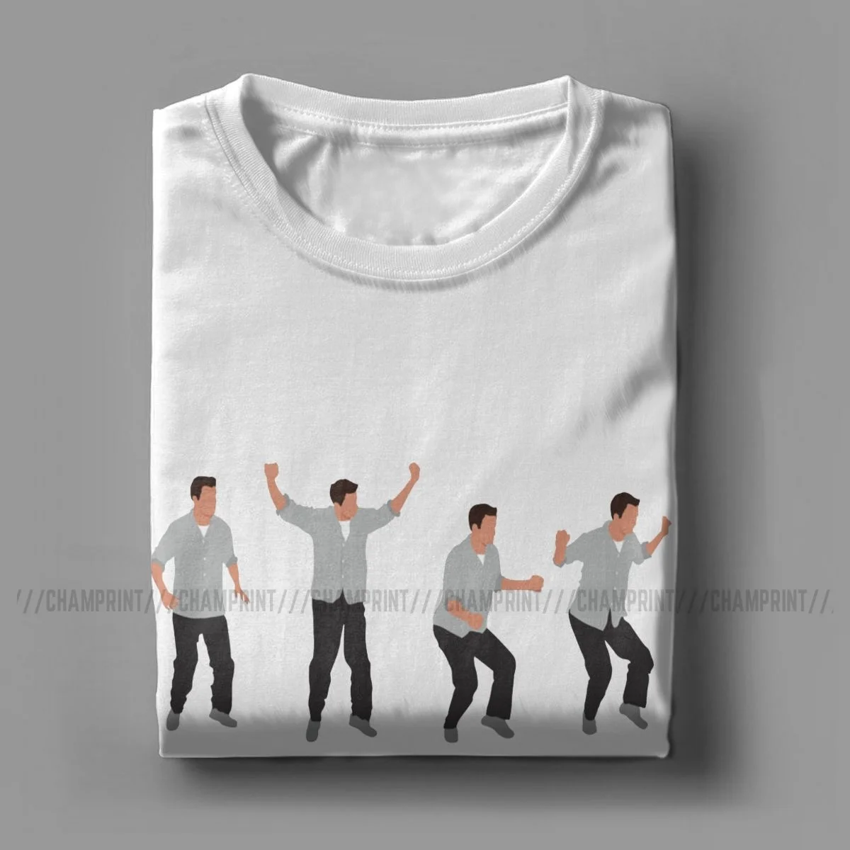 Leisure friends chandler bing when i dance tシャツメンズクルーネックコットンtシャツtv半袖tシャツオリジナル服