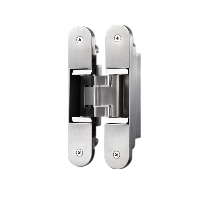 

Wooden doors Cross hidden hinge 3D concealed 304 stainless steel hinges heavy duty hidden invisible Adjustable hinge GD120