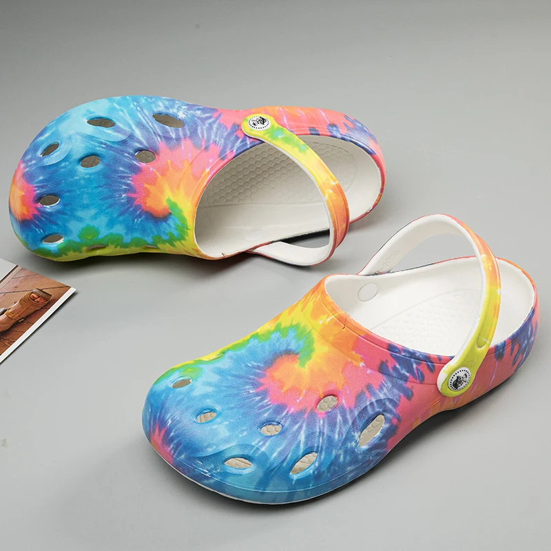 Summer Women Garden Clogs Comfortable Camouflage EVA Injection Shoes Casual  Breathable Sandal Man Beach Slippers Water Shoes