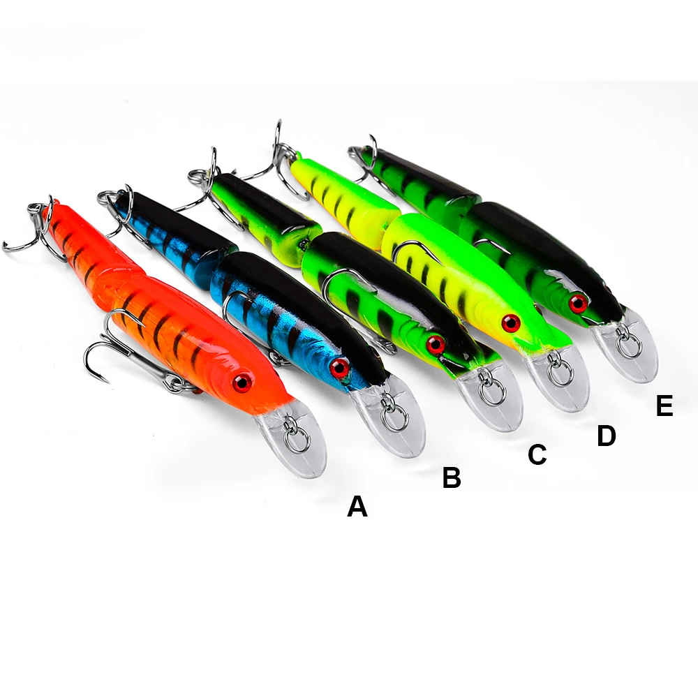 1PCS Multi Sections Wobblers Pike 10.5cm 9g Fishing Lures Isca Artificial Jointed Bait Crankbait Minnow For Fishing Carp Tackle