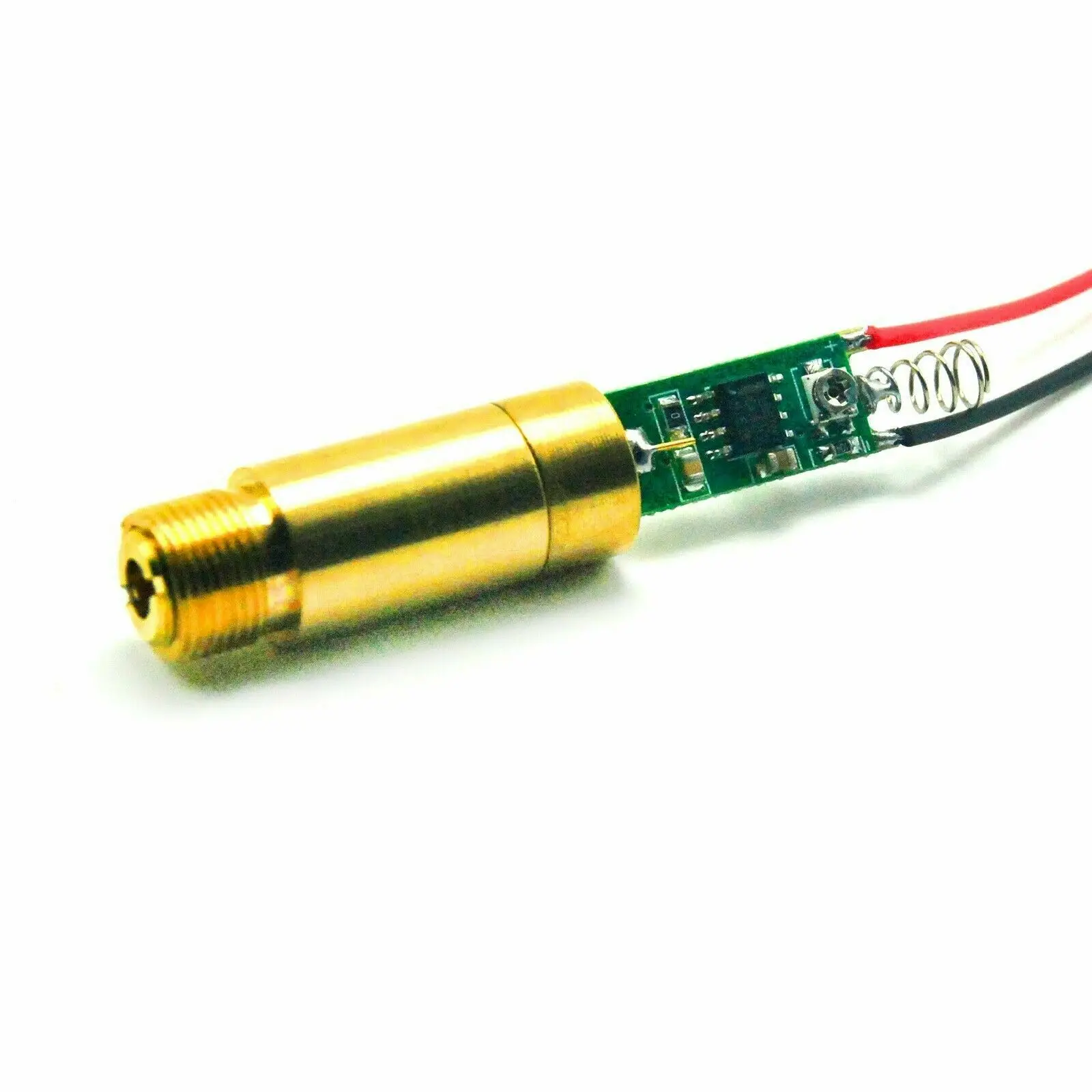 532nm 50Mw Focus Line Groene Laser Diode Module 5V Messing Locator Met Heatsink Houder