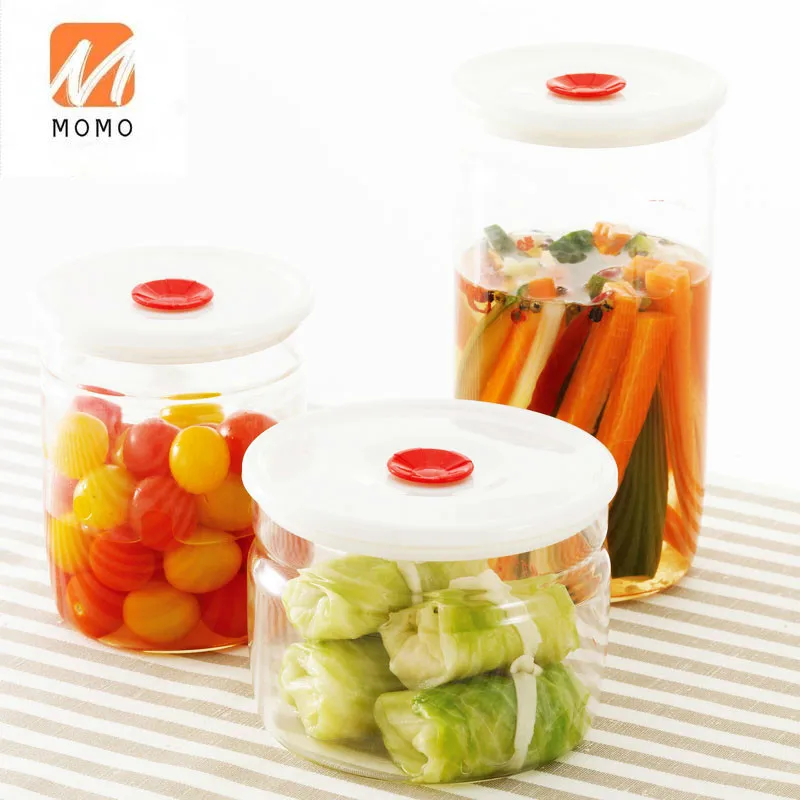 Original Imported Heat-Resistant Glass Sealed Can Storage Box Biscuit Can Milk Powder Can 1.45l