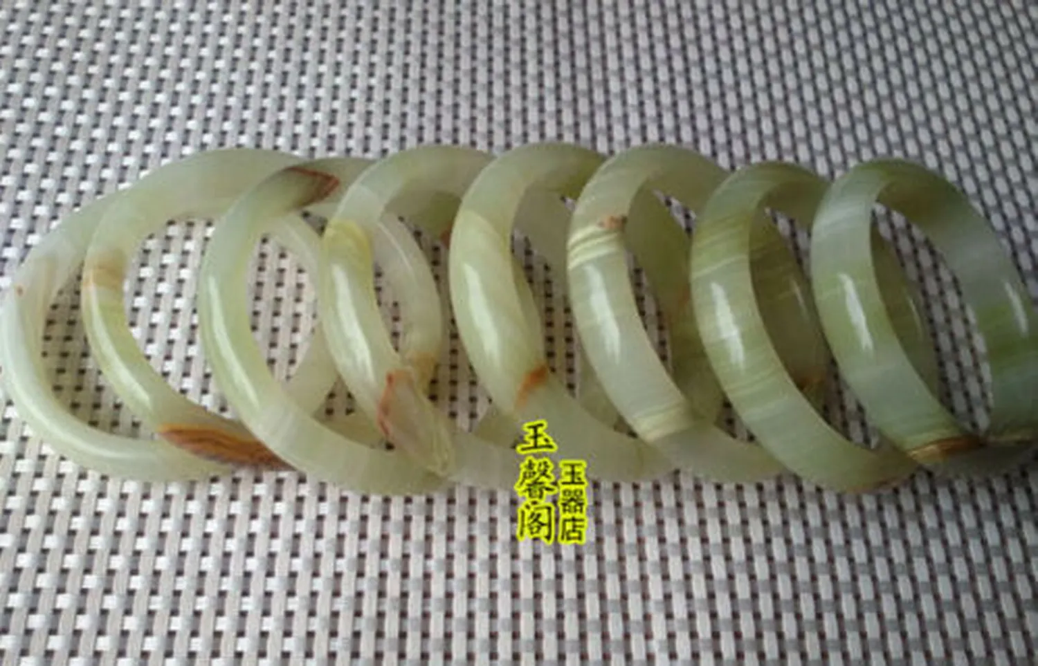 6PCS Wholesale Natural Afghanistan Jade Jewelry Bracelets/Bangles Inside 59-61mm