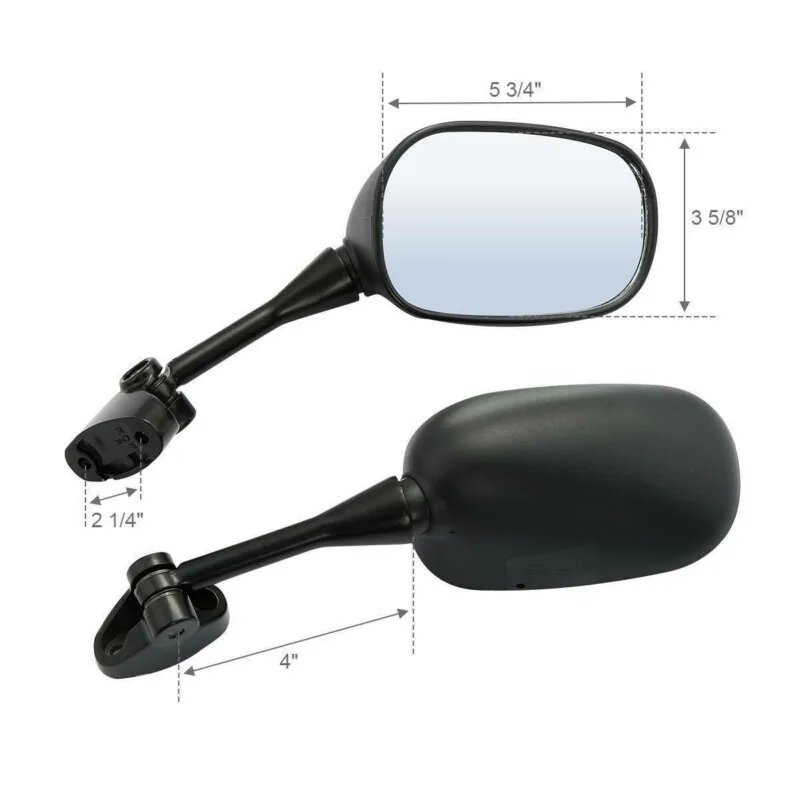 Espelho retrovisor esquerdo e direito da motocicleta, espelhos laterais para HONDA VFR800, VFR 800, 2002-2012, 2007, 2006, 2005, 800 V-TEC