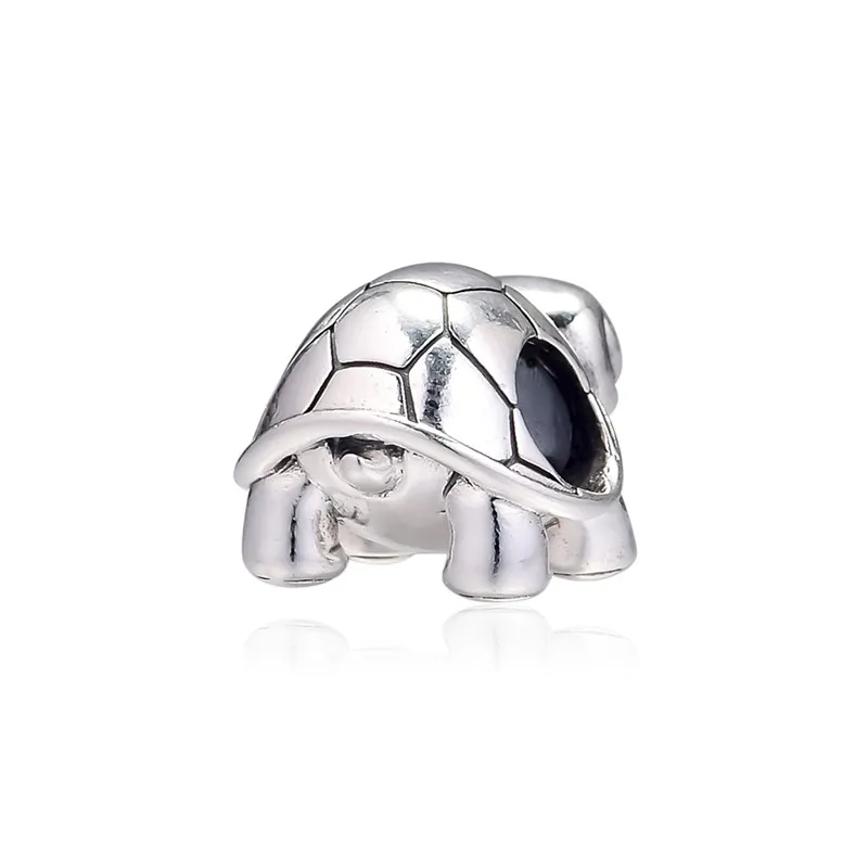 New 925 Sterling Silver Charms Pave Stones Eyes Turtle Crystal Beads Fit Charm Bracelet Femme DIY Charm Beads for Jewelry Making