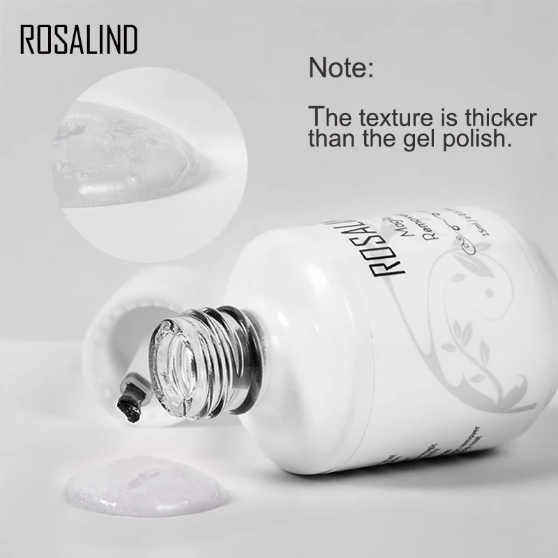 ROSALIND Magic Remover เล็บปิดเจล Remover เล็บภายใน 2-3 นาที 15ml Magic Removal เคลือบฐาน Top Coat