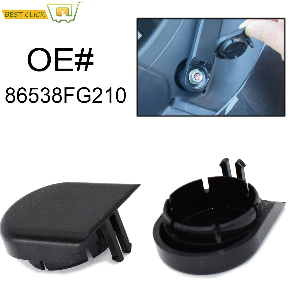 2pc Front Windshield Wiper Arm Nut Bolt Cap Cover For Subaru Ascent Brz Crosstrek Forester Impreza Legacy WRX Outback 86538FG210