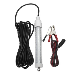 1000LM 6M LED Submersible Fishing Light Deep Drop Underwater Fish Lure Bait Finder Lamp Squid Attracting 12-24V Green