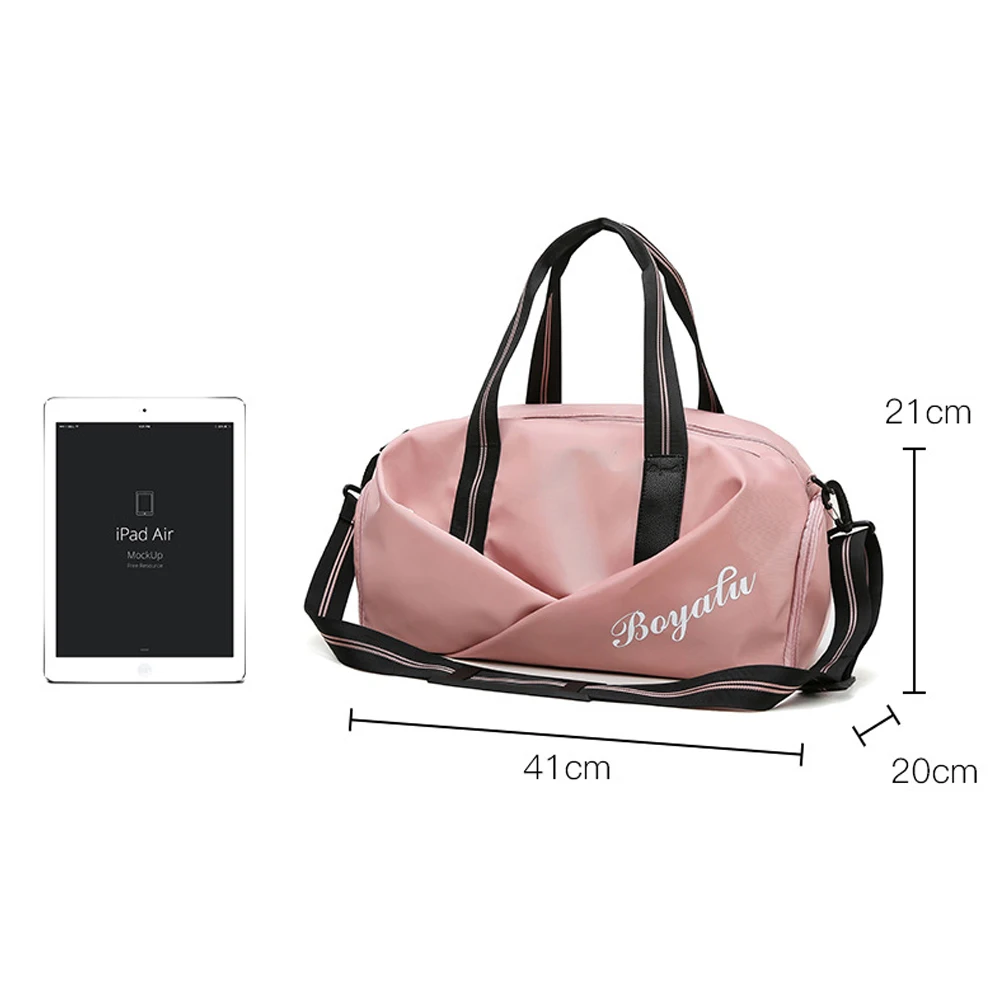 Sport Gym Bag Fitness Yoga Waterproof Travel Shoes Handbag Women's Shoulder Bags Sports Dry And Wet Separation Suitcase XA324Y
