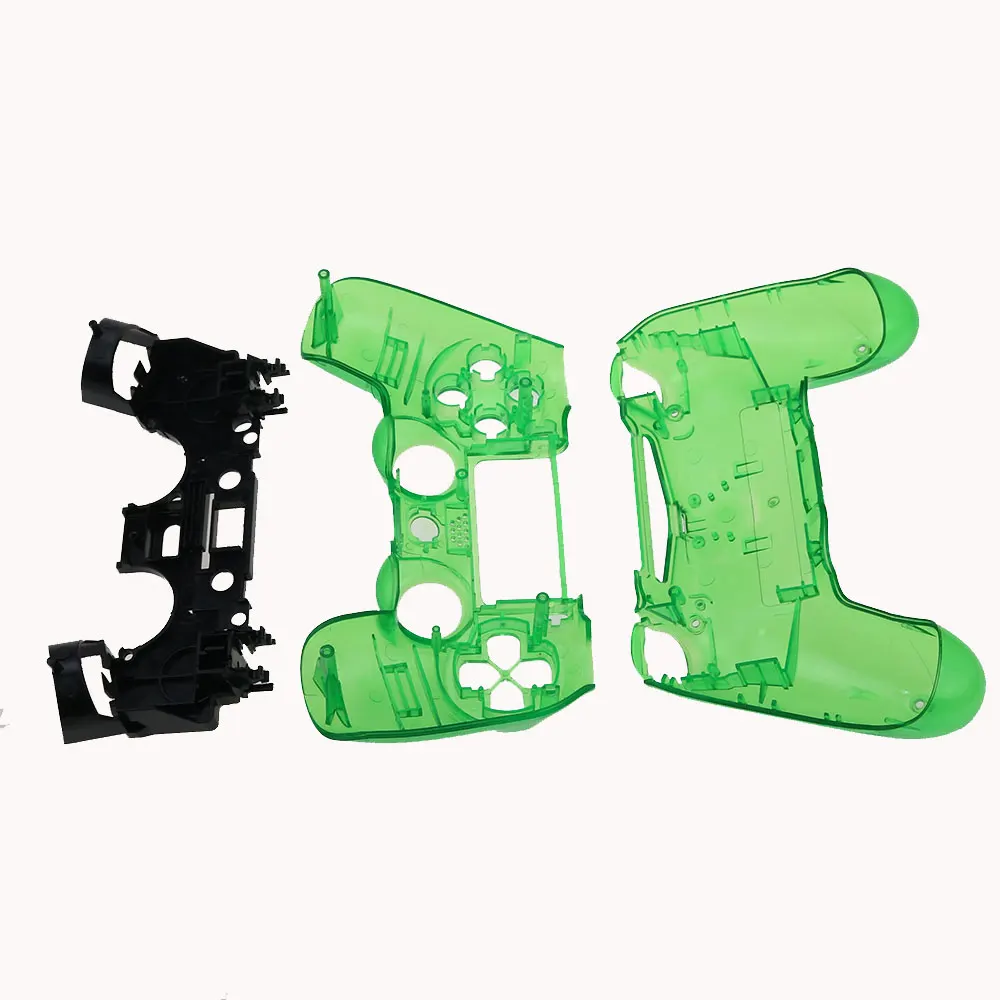 Picture 5: JCD PS4 Controller Custom Clear Full Housing Gamepad Shell Case Buttons Cover Kit Replacement for PS4 V1