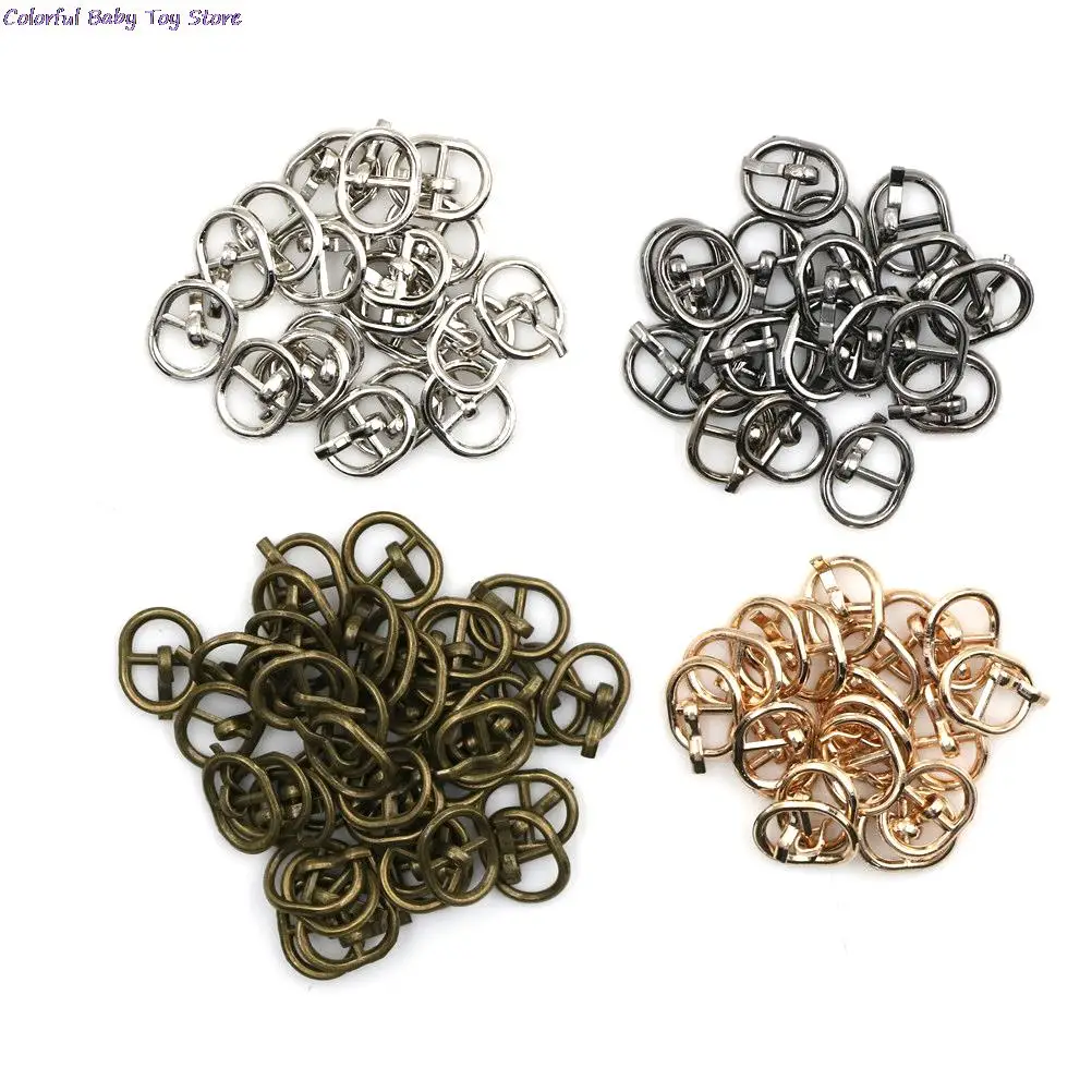 10PCS Mini Ultra-small Tri-glide Buckle Belt Buckle Doll Bag Buckle Diy For Blyth Doll Buckle Shoes Accessories 5.5MM