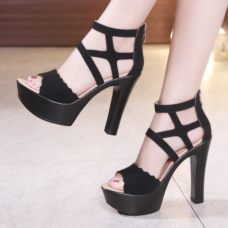 Wedges Woman 2022 Summer Fashion Women Open Wedge Sandals Sexy Shoes Fish Mouth Heels Roman Female Platform Sandals 32 35 37 43
