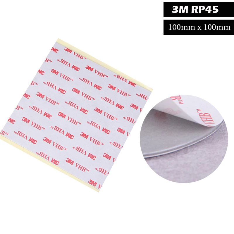 3M VHB RP45 Double Sided Tape Bundle 100mmx100mm,Wipes,Tools,Automotive tape 4