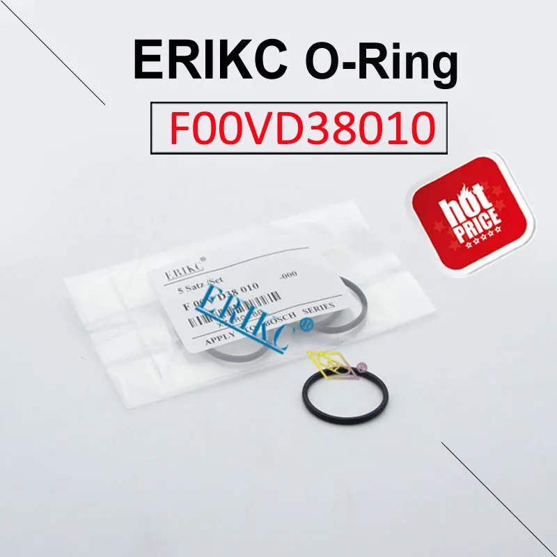 

ERIKC F00VD38010 Sealing O-Ring Kit F 00V D38 010 Diesel Injector Nozzle Seal Kit F00V D38 010 for 0445 110 Series Injector