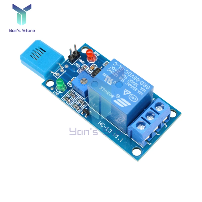 HR202 5V Humidity Switch Sensor Relay Module Sensitive Humidity Controller Sensor Module Direct drive relay