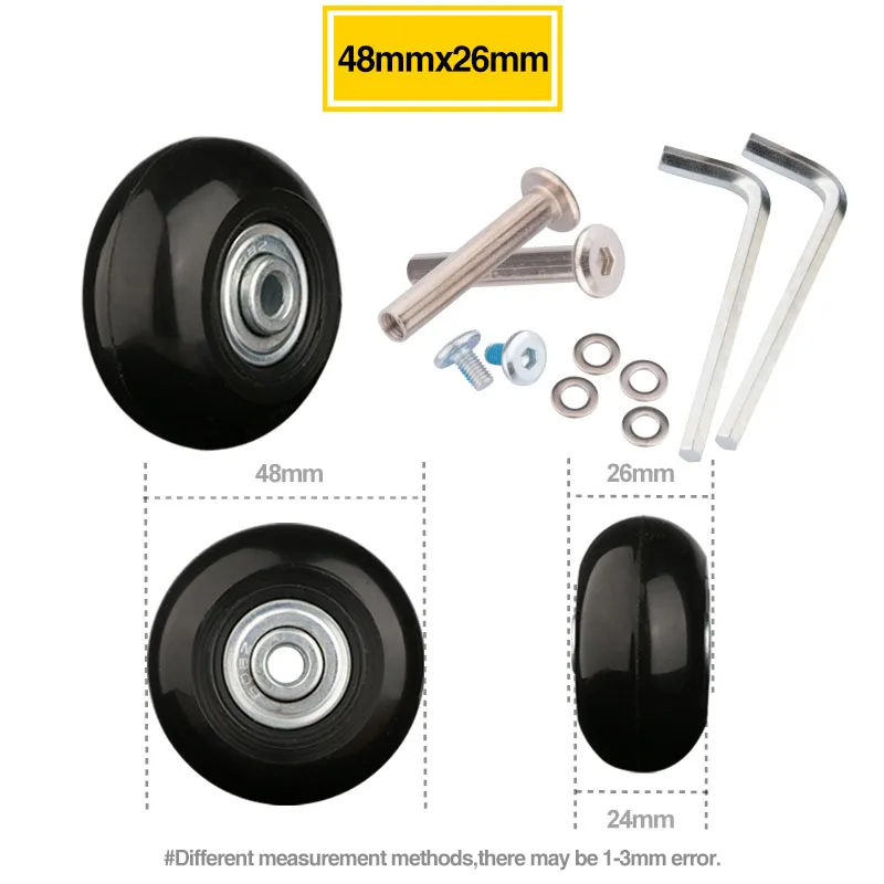 

Luggage trolley wheel accessories aircraft wheel single wheel universal wheel trolley luggage mute maintenance unicycle