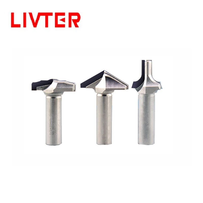 LIVTER free shipping 3pcs woodworking trimming knife / cnc surface milling cutter diamond router bits for door cabinet