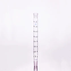 Spine distillation column, L. 75mm/100mm/120mm/150mm/200mm/250mm/300mm/400mm/500mm, Joint 24/29, Spike-shaped distillation tube