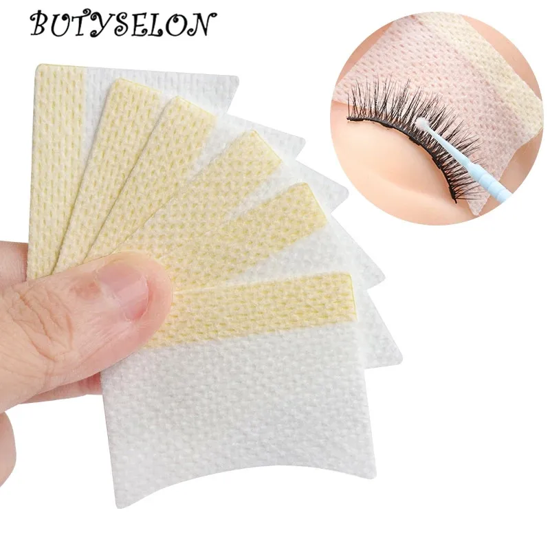 40 Uds. Parche adhesivo desechable de algodón para pestañas, almohadillas para los ojos, parche para extensión de pestañas, herramientas de