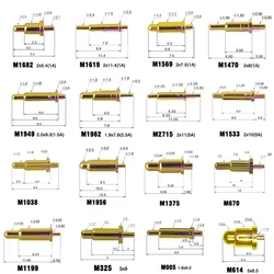 2X High Current Spring Loaded Pogo Pin Connector 1A 1.5A 2A 5A High Power Heavy Current Battery Connector POGOPIN Header Charge