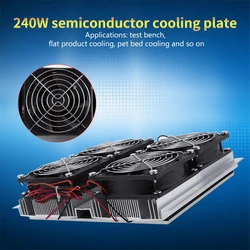 Semiconductor Refrigeration Plate 240W Semiconductor Refrigeration Thermoelectric Peltier Cold Plate with Fan Semiconductor