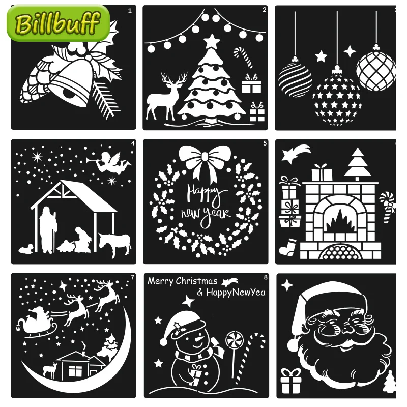 Nowe dzieci boże narodzenie malowanie Cartoon dinozaur zwierząt szablon wzór szablony garnitur malowanie wczesne dziecko zabawka na boże narodzenie prezent