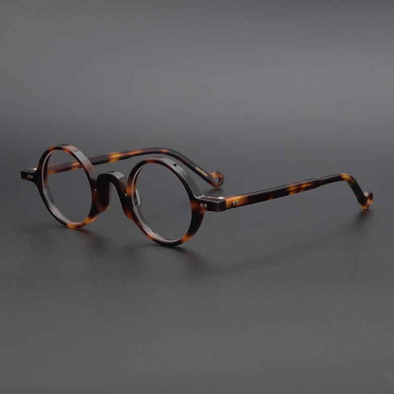 Acetate Round Reading Glasses Men Women Vintage Optical Tortoise Eyeglasses Frame Prescription Spectacle Anti Blue Light Glasses