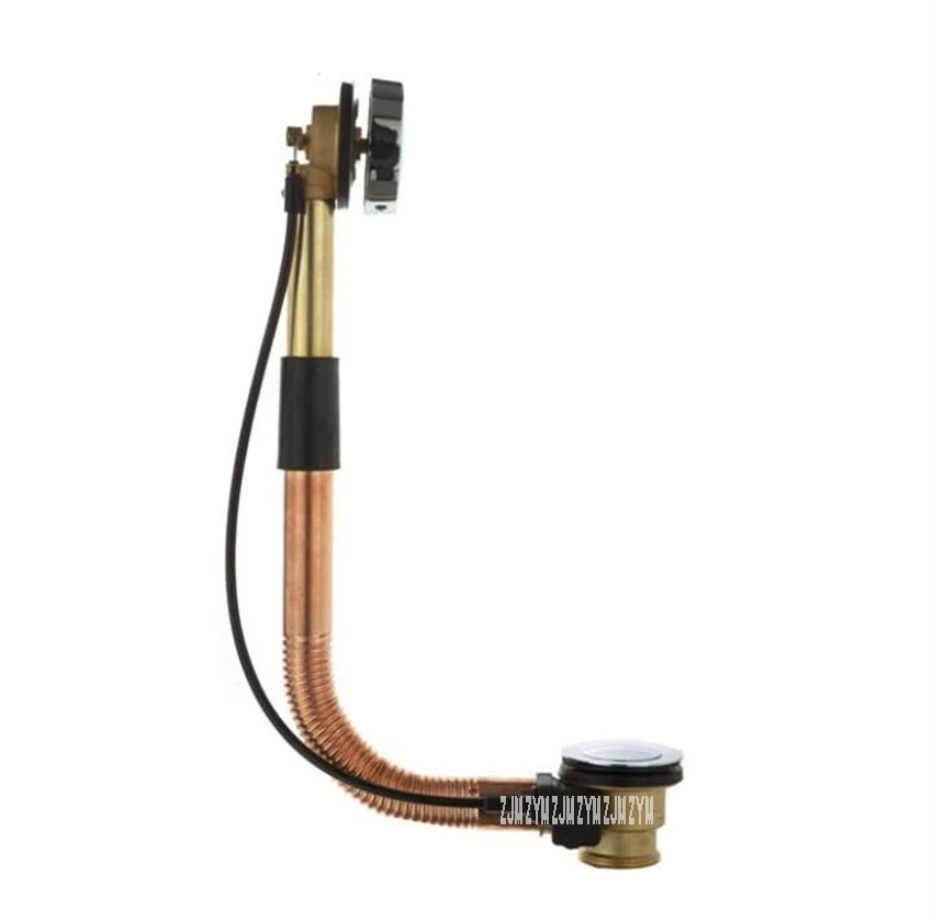 Conjunto de ralo giratório 0033 cobre, equipamento de remoção de esgoto e água, para banheira, esgoto