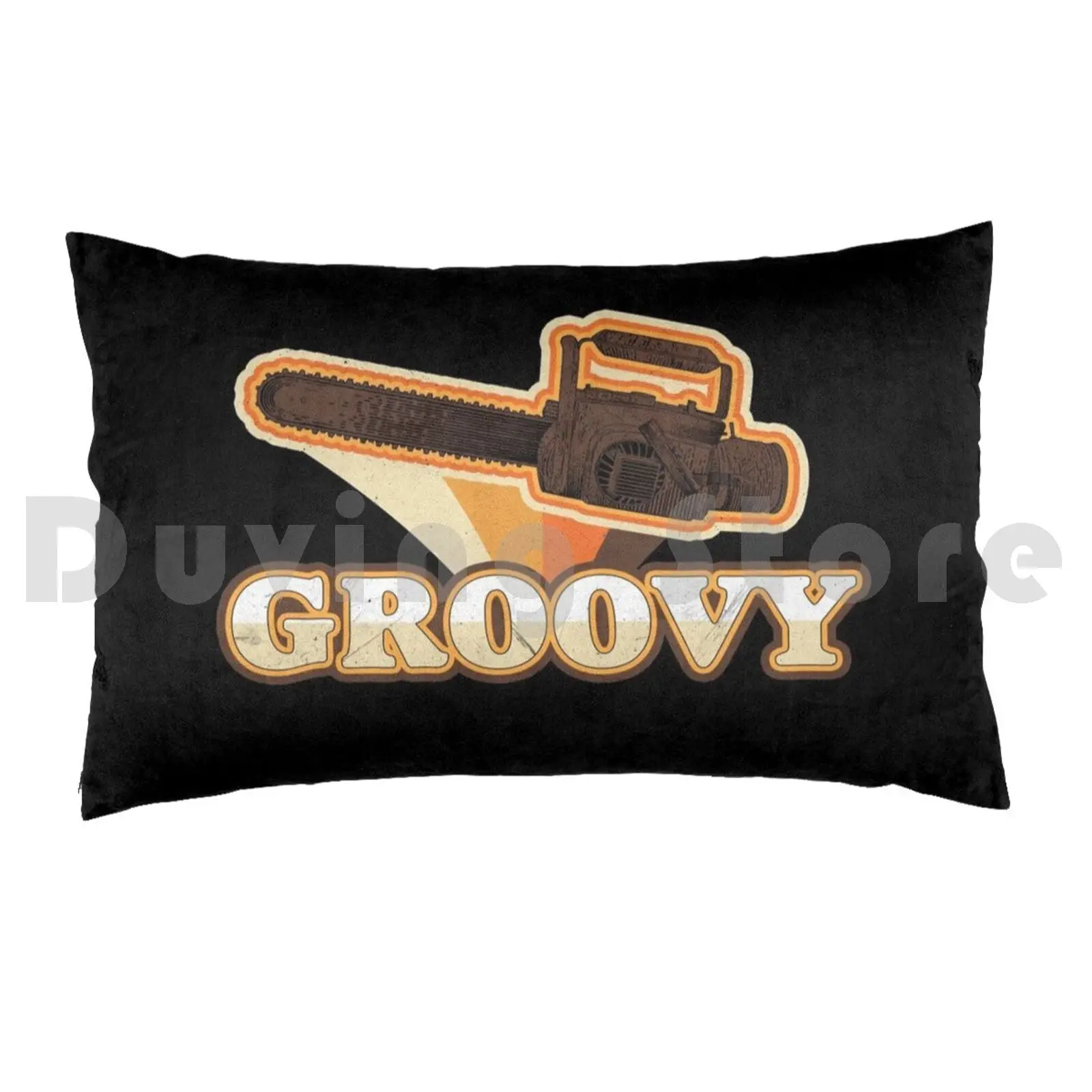 Tools Of The Trade Pillow Case Printed 50x75 Groovy Chainsaw Zombies Zombie Boomstick Funny Evil Dead